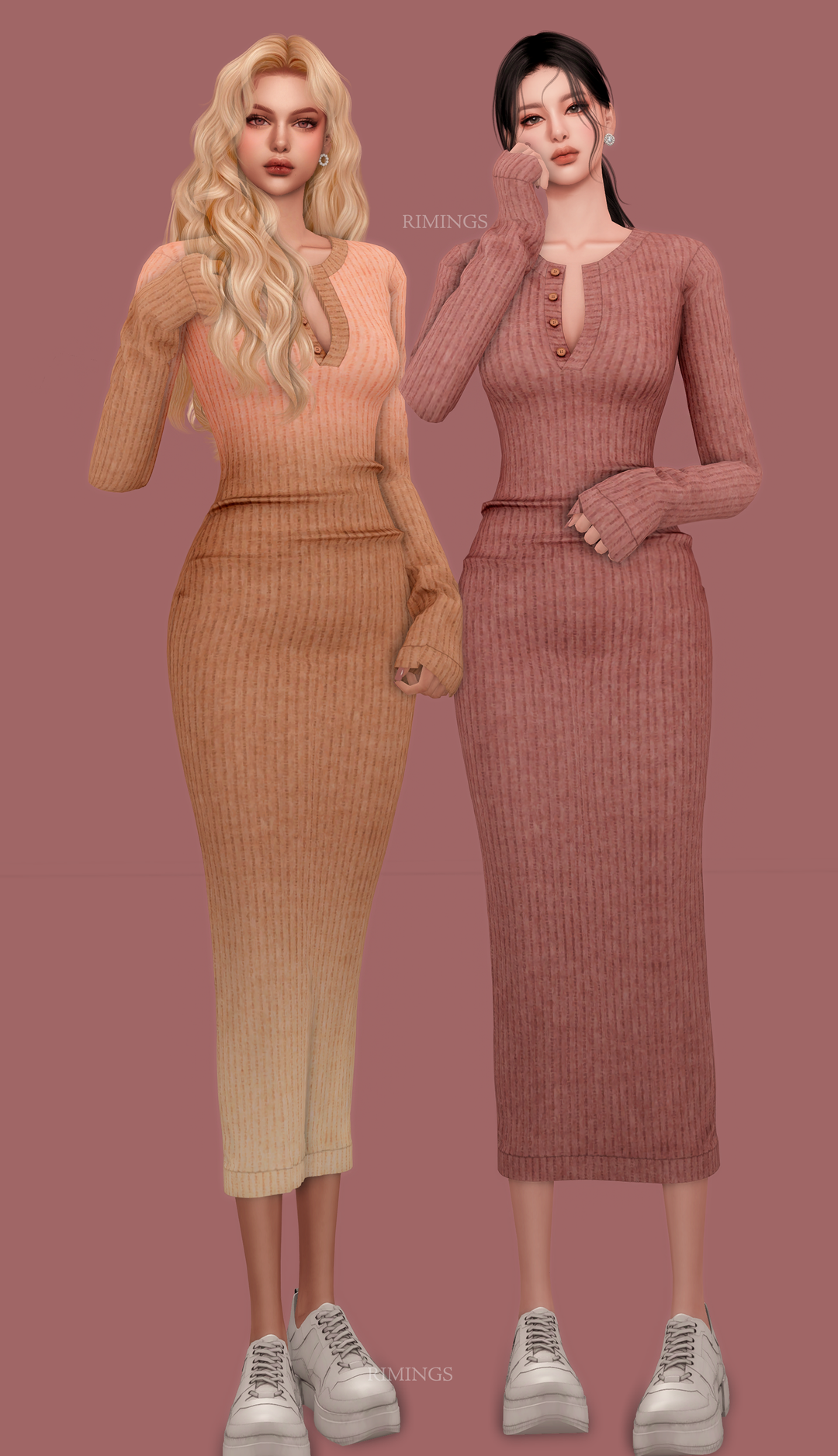 Галерея мода Платье Cozy Knit Midi Dress #2